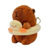 Clearstone Capybara Plush Keychain Chavimaru Swim Ring (Duck) 13cm Brown