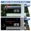 Diggoo 6" Reflective Mailbox Numbers Sticker Decal Die Cut Elegant
