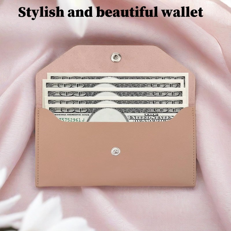 Acpetdr Envelope Wallet, Cash Wallet, PU Leather Money Pouch, Waterproof