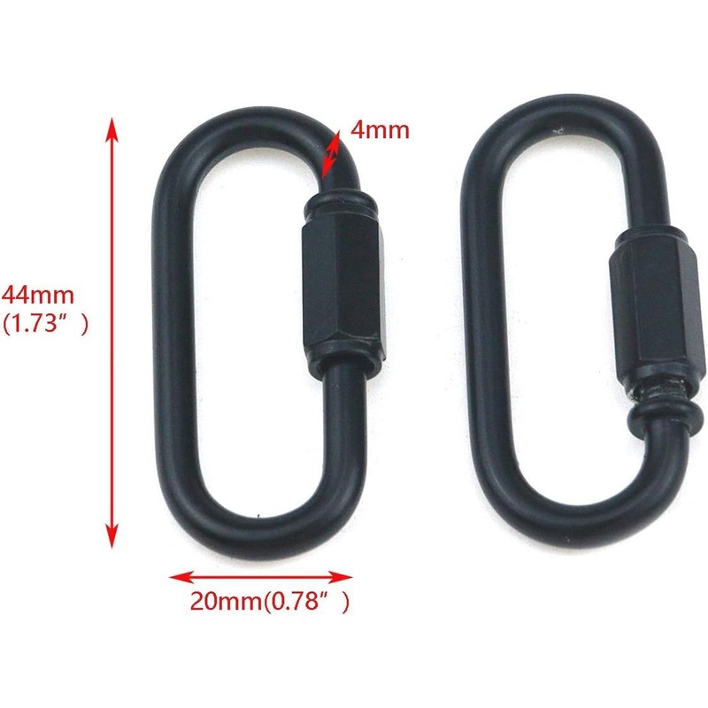 Nicerity Heavy Duty D Shape Chain Locking, M4 4MM Chain