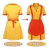 KTWSUEF Two Girls Costume, Cosplay Women's Waitress Costume with Apron,