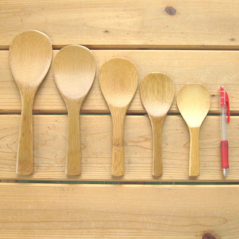 Nagao 18055 Moso Bamboo Rice Spoon, 5.5 inches (14 cm),