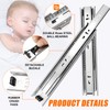 10 inch Drawer Slides 4 Pairs (8pcs) 3 fold Full