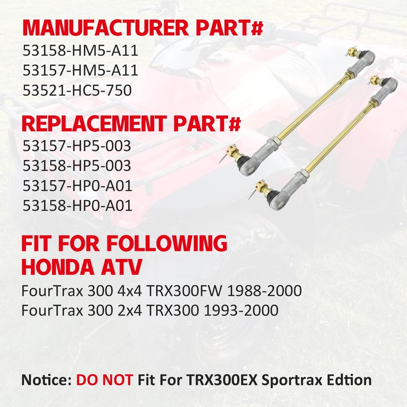 M MATI Left And Right Tie Rod Assy Sets Compatible