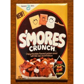 S'mores Crunch Cereal Box Fridge Magnet
