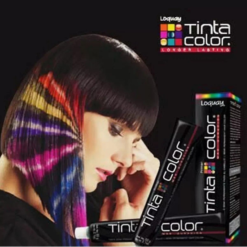 Loquay Tinta color FUSCIA Semipermanente 2 tubos/semi permanet haircolor 4oz