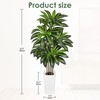 5FT Tall Artificial Dracaena Tree, Lifelike Faux Indoor Fake Floor