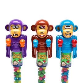 Kidsmania Punchy Monkey Variety Bundle of 3 Candy Dispensers, 0.42 oz each
