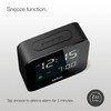 Braun Digital Travel Alarm Clock with Snooze, Compact Size, Negative