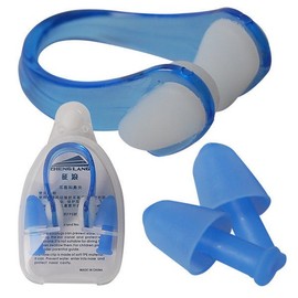 New Professional Shielded Swim Nose + Earplug Set Swim Cap / 신형 차폐형 전문가용 수영 코마개+귀마개set 수모