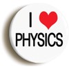 Ozorath I HEART LOVE PHYSICS BADGE BUTTON PIN (Size is