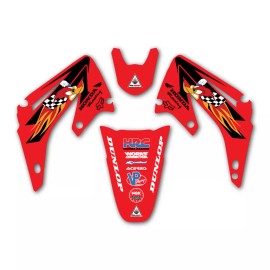 HONDA WOODY GRAPHICS CR125/250 2002 2003 2004 2005 2006 2007 MX DECALS STICKERS