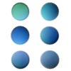 Gcardist 300-Count Gradient Cupcake Liners Cupcake Cups Food Grade Blue