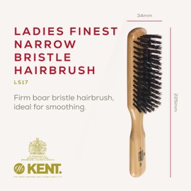 Kent Narrow, Black Bristle Brush - LS17 (PACK OF 1)