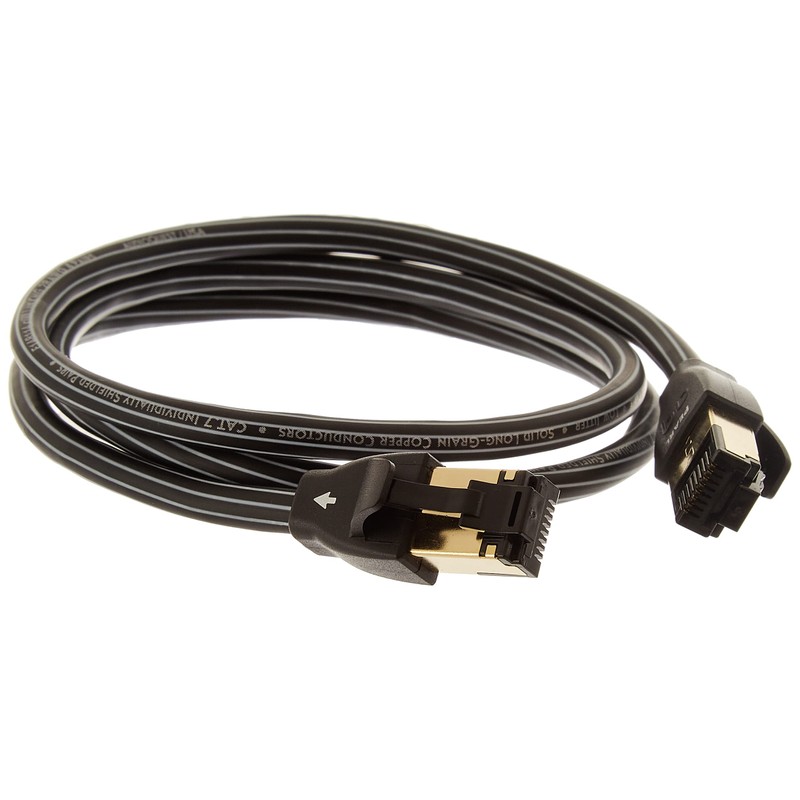 AudioQuest 0.75 m RJ/E Pearl Cat 7 Black Networking Cable