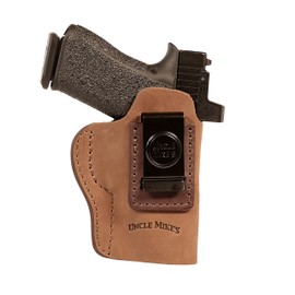 Uncle Mike's IWB Leather Holster for Taurus G3C, G2C, Glock 19, Glock 17, 19, 22, 23, M&P Shield 9mm, Shield Plus, Sprinfield XD Holster, Ruger SR9, CZ 75