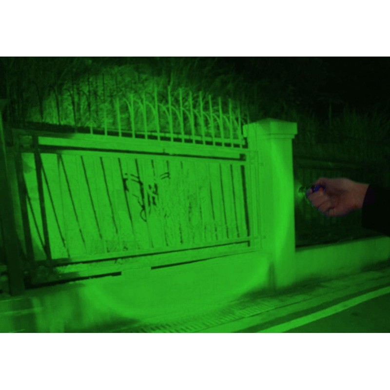 HYVCZP 6 Pack Mini Green LED Flashlight - Zoomable, Single