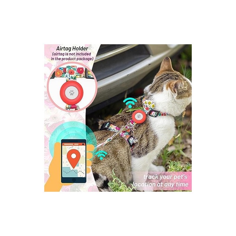 Arnés y correa para gatos a prueba de escape, para