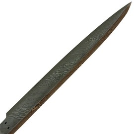 Swordsaxe 10 Inch Drop Point Hand Forged 1095 Damascus Steel Chefs Kitchen Knife Blank