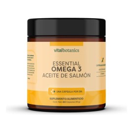 🐟 Omega 3 Puro de Salmón + Vitamina E | 60 Cápsulas | VitalBotanics ❤️🌿