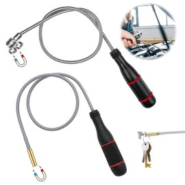 Magnetic Pickup Magnetic Rod Grabber Flexible Portable Bendable Magnetic Gripper Rod Magnet Magnetic Rod for Picking Small Parts Metal Objects Car Parts Keys 2 Pieces