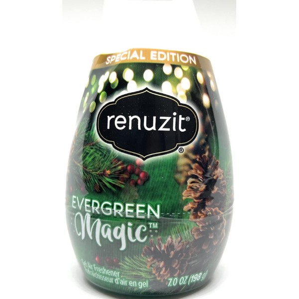 Renuzit Evergreen Magic Gel Air Freshener, 7 ounces Pack of 6