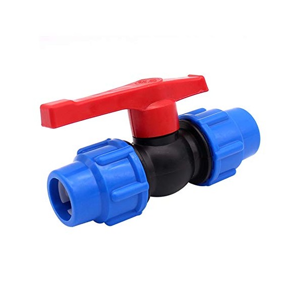 Plastic Ball Valve, Stop Tap Valve Connector for Water Pipe,