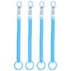 [PATIKIL] Elastic Coil Spring Keychains, Set of 4 Anti-lost Keychain