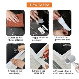 GLAMIN 10.5 ft Caulk Tape Waterproof Self Adhesive with Sealing Tool, Bathroom Sealant White, Wall Tape Silicone Sealant Caulking Tape Peel and Stick Caulk (2 Pcs)