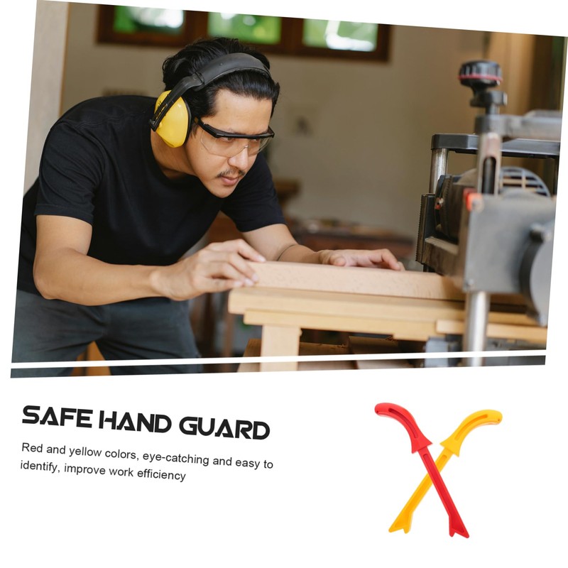 Operitacx 2pcs Push Stick for Router Red Yellow Woodworking Accessories