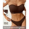 OEAK Strapless Bras for Women Wireless Bandeau Bra Non Slip