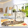 Fall Cats Dish Drying Mat for Kitchen Countertop 16x18 Autumn
