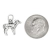 Sterling Silver Oxidized 3D Lamb Sheep Charm