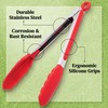POPCO Popco Silicone Tongs for Cooking Grilling (3 food tongs