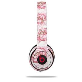 WraptorSkinz Skin Compatible with Beats Solo 4, Solo 3 and Solo 2 Wireless Headphones - Flowers Pattern Roses 13 - Decal Vinyl Wrap (Headphones NOT Included)