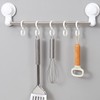 TAOTOO S-Shaped Hooks, Not Fall Off, Small, White, Set of