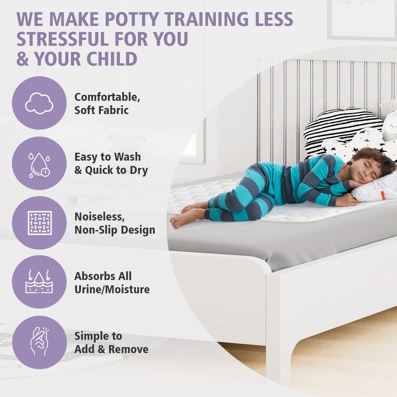 Potty training bed pads for waterproof protection (2 pack) |