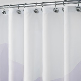 Sunlit Designer Shower Curtain, Popular Shower Curtain, Ombre Purple Fabric Shower Curtains for Bathroom Decor, Contemporary Bathroom Curtains (Purple)