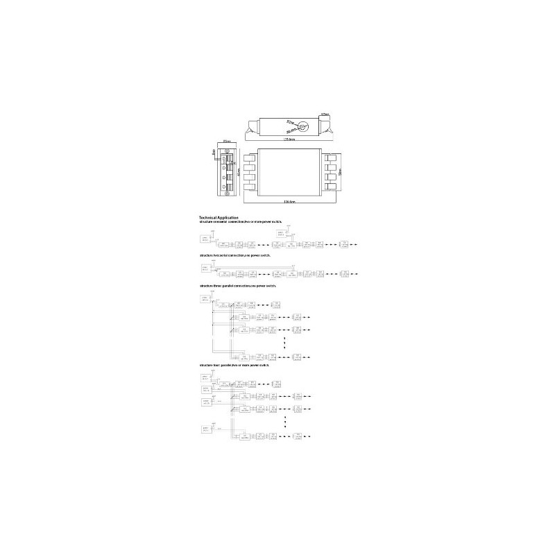 RGB LED Amplifier Repeater 3 x 4 A 24 V