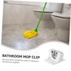 CIYODO 4pcs Wall Mount Mop and Broom Organizer No Punching