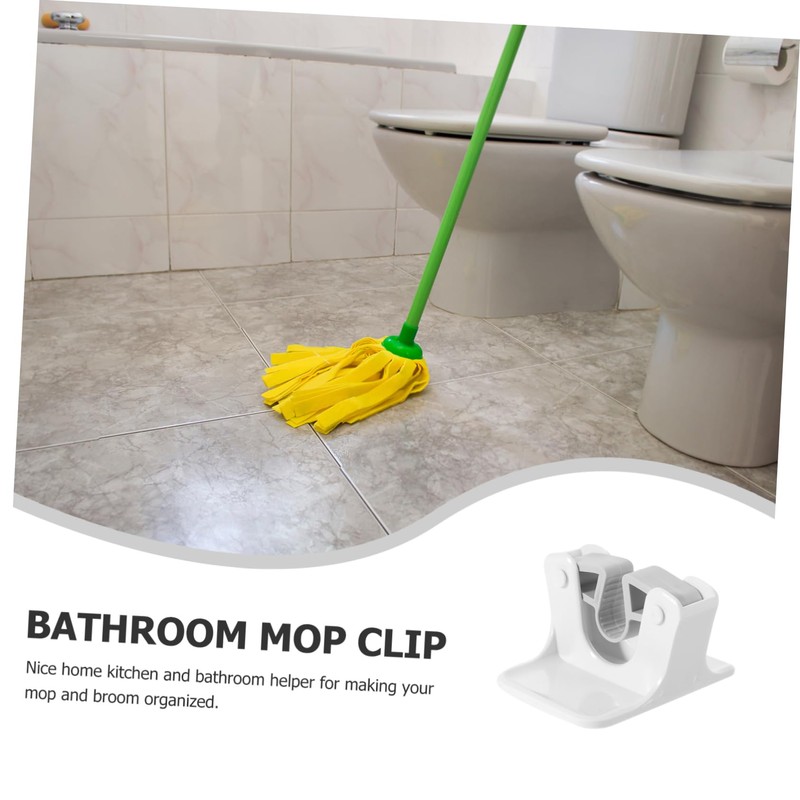 CIYODO 4pcs Wall Mount Mop and Broom Organizer No Punching