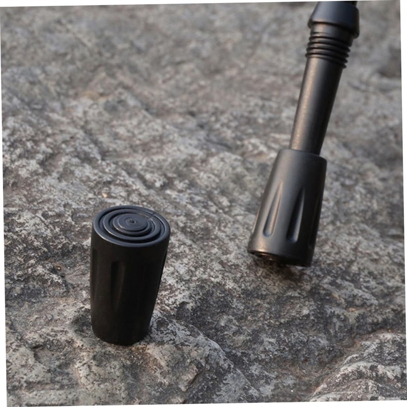 Baluue 10pcs Rubber Tips for Canes Non- Trekking Pole Feet