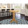 East West Furniture EDT-OAK-TP Eden Counter Height Dining Table -