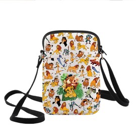 KEYCHIN Simba Lion Crossbody Bag Scar Fans Gifts Mufasa And Sarabi Shoulder Bag Pumbaa Merchandise, Simba Lion-cb
