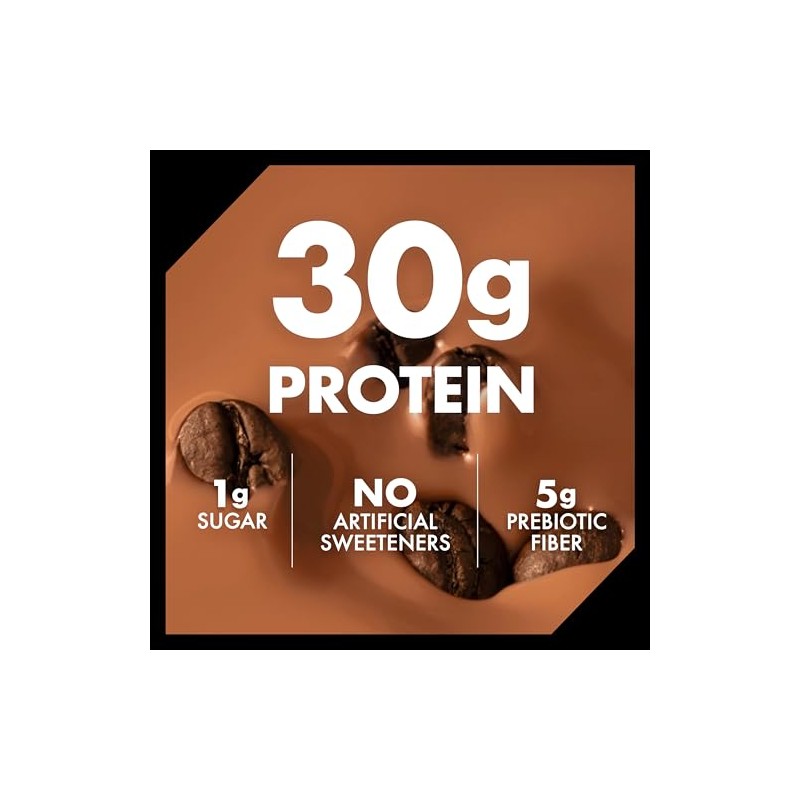 Oikos 30g Protein Shake, Mocha Latte, Shelf Stable, High Protein