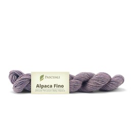 PASCUALI Alpaca Fino Knitting Wool 100% Alpaca Wool (Baby Alpaca) Baby Alpaca Wool for Knitting and Crocheting, Set: 4 Strands, 200 g, Colour: Lavender 39