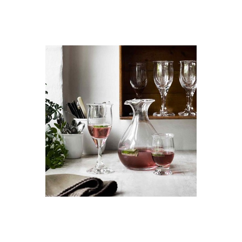 Holmegaard Weißweinglas 19 cl Idéelle mundgeblasenem Glas Originaldesign, klar