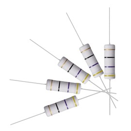 sourcing map Pack of 30 Metal Oxide Film Resistor 5 Watt Axial Cable 47 Ohm ± 5% Tolerance