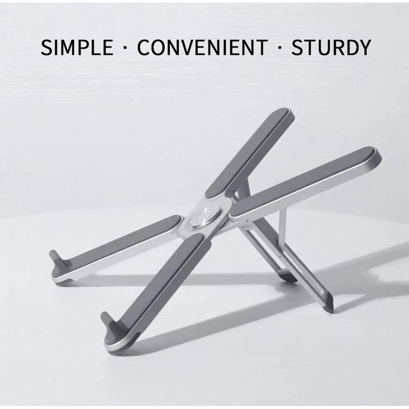 Foldable & Portable Laptop Stand for Desk, Light Weight Alloy
