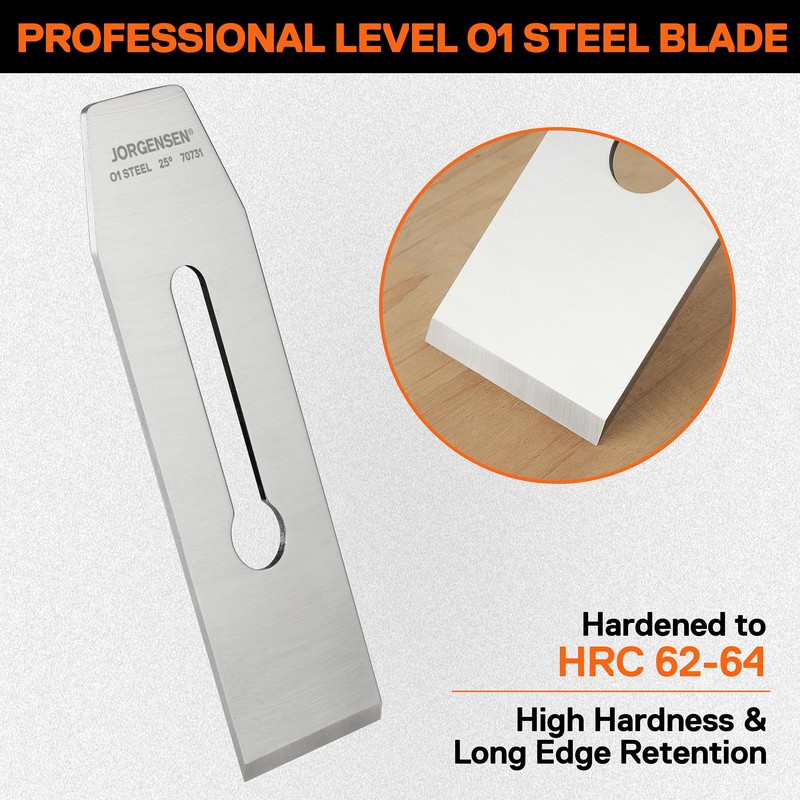 JORGENSEN No.4 & No.5 Wood Planer Blade - for No.4